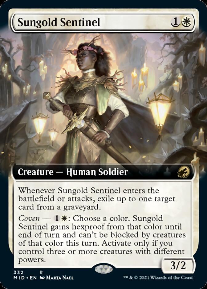 Sungold Sentinel (Extended Art) [Innistrad: Midnight Hunt] | Shuffle n Cut Hobbies & Games