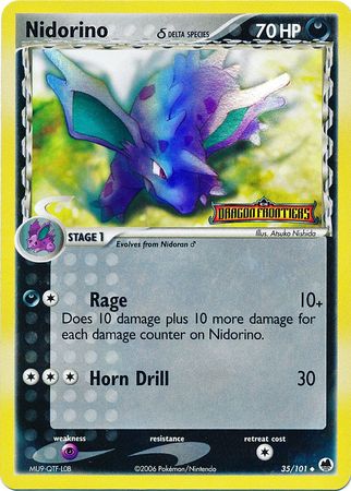 Nidorino (35/101) (Delta Species) (Stamped) [EX: Dragon Frontiers] | Shuffle n Cut Hobbies & Games