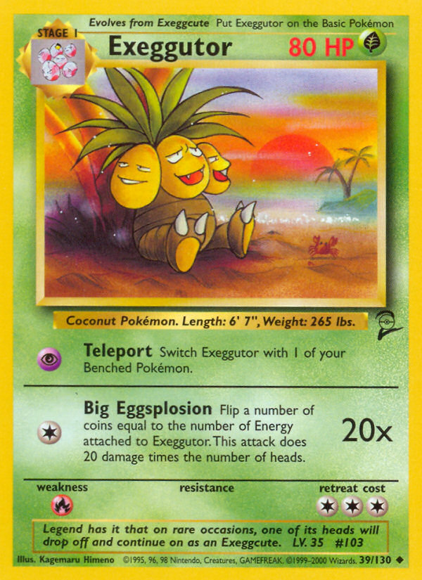 Exeggutor (39/130) [Base Set 2] | Shuffle n Cut Hobbies & Games