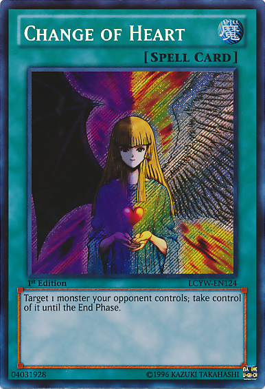 Change of Heart [LCYW-EN124] Secret Rare | Shuffle n Cut Hobbies & Games