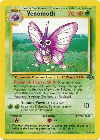 Venomoth (29/64) [Jungle Unlimited] | Shuffle n Cut Hobbies & Games