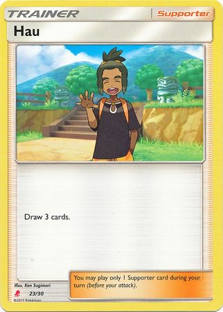 Hau (23/30) [Sun & Moon: Trainer Kit - Lycanroc] | Shuffle n Cut Hobbies & Games