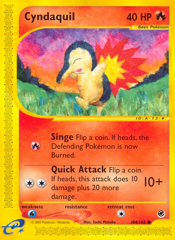 Cyndaquil (104/165) [Expedition: Base Set] | Shuffle n Cut Hobbies & Games