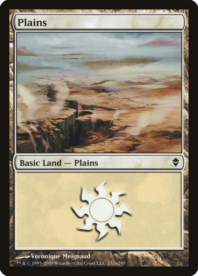 Plains (232a) [Zendikar] | Shuffle n Cut Hobbies & Games