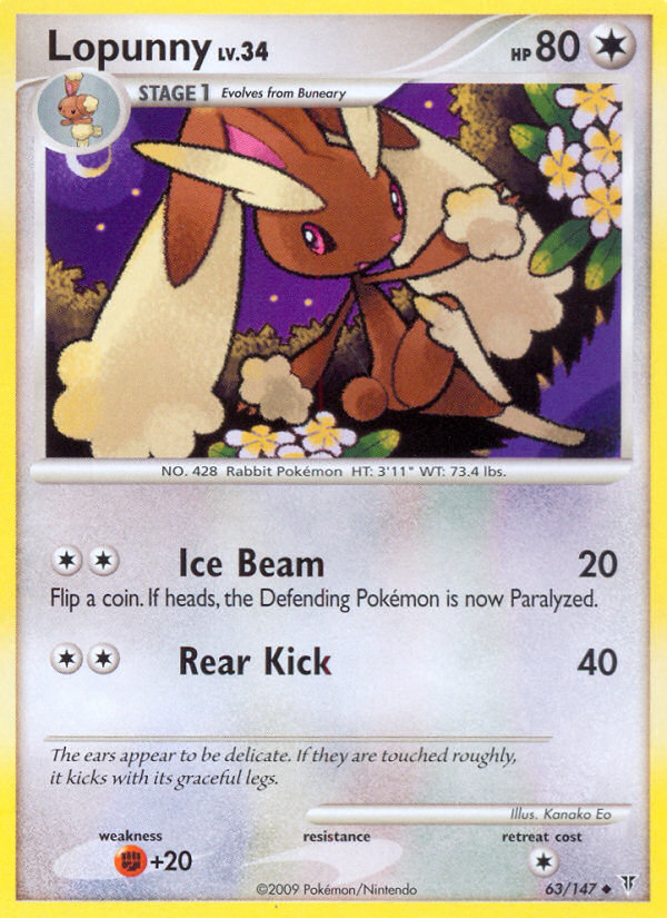 Lopunny (63/147) [Platinum: Supreme Victors] | Shuffle n Cut Hobbies & Games