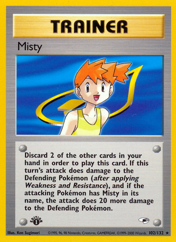 Misty (102/132) [Gym Heroes 1st Edition] | Shuffle n Cut Hobbies & Games