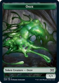 Ooze // Wurm (030) Double-Sided Token [Double Masters Tokens] | Shuffle n Cut Hobbies & Games