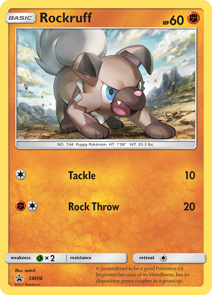 Rockruff (SM06) [Sun & Moon: Black Star Promos] | Shuffle n Cut Hobbies & Games