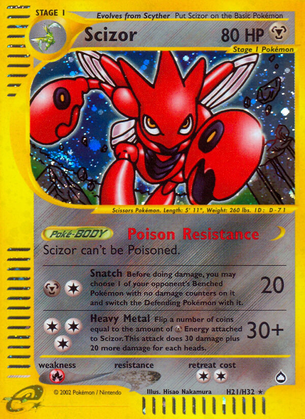 Scizor (H21/H32) [Aquapolis] | Shuffle n Cut Hobbies & Games