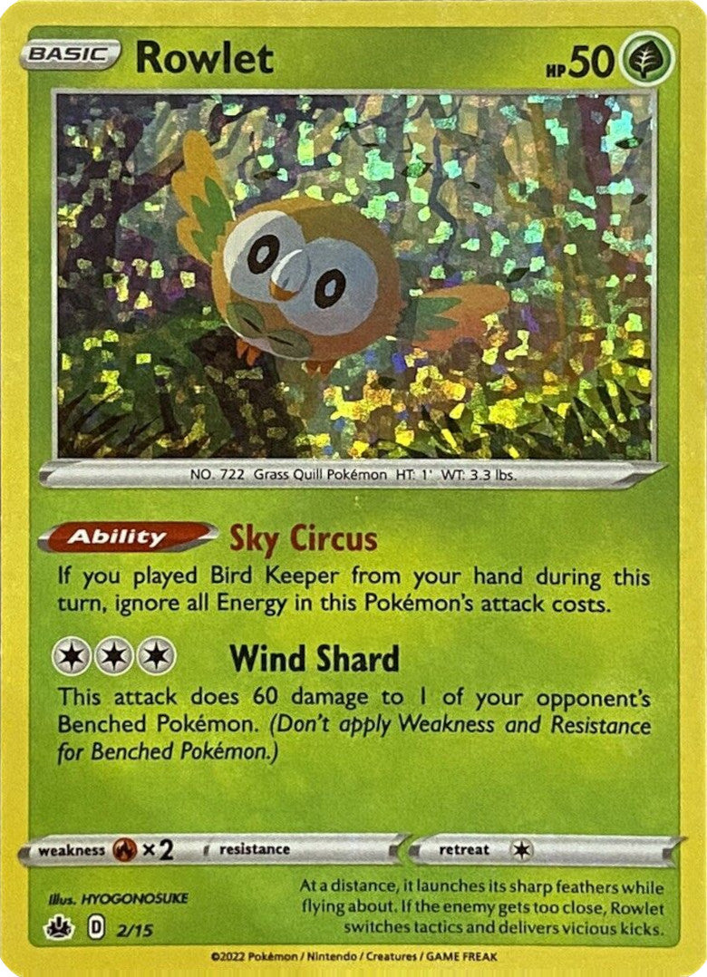 Rowlet (2/15) [McDonald's Promos: Match Battle] | Shuffle n Cut Hobbies & Games