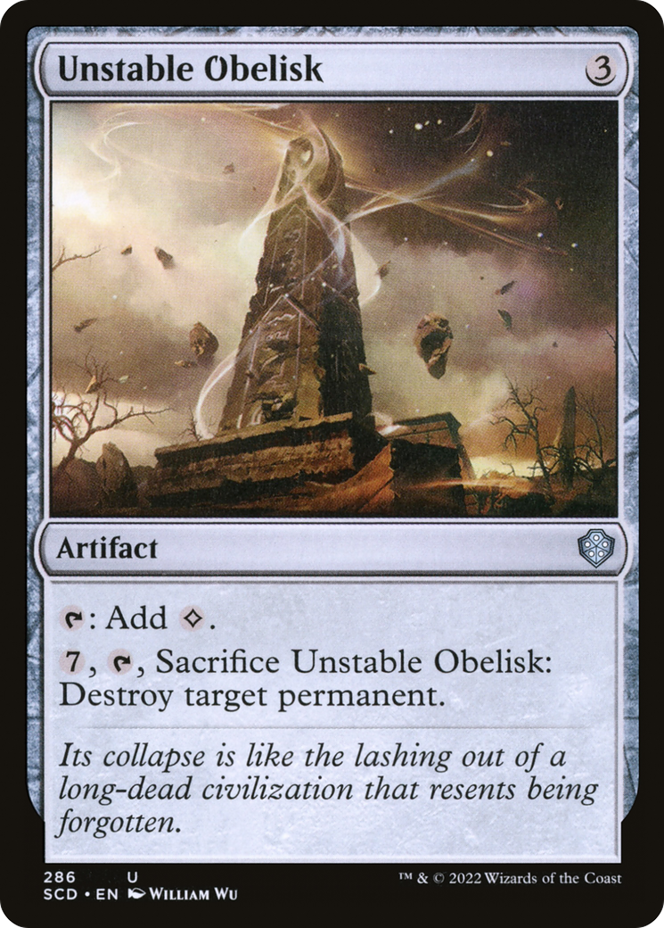 Unstable Obelisk [Starter Commander Decks] | Shuffle n Cut Hobbies & Games