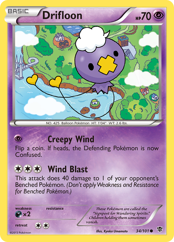 Drifloon (34/101) [Black & White: Plasma Blast] | Shuffle n Cut Hobbies & Games