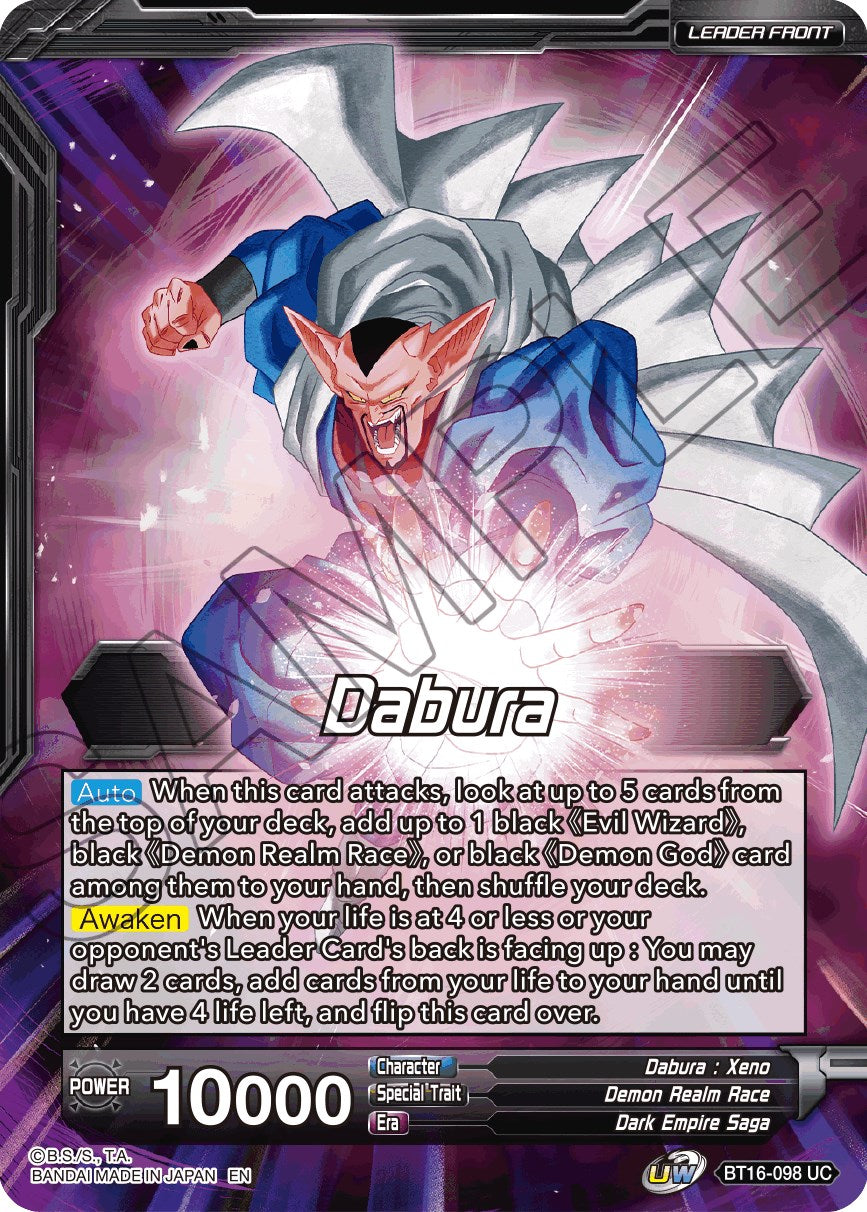 Dabura // Demon God Dabura, Diabolical Awakening (BT16-098) [Realm of the Gods Prerelease Promos] | Shuffle n Cut Hobbies & Games