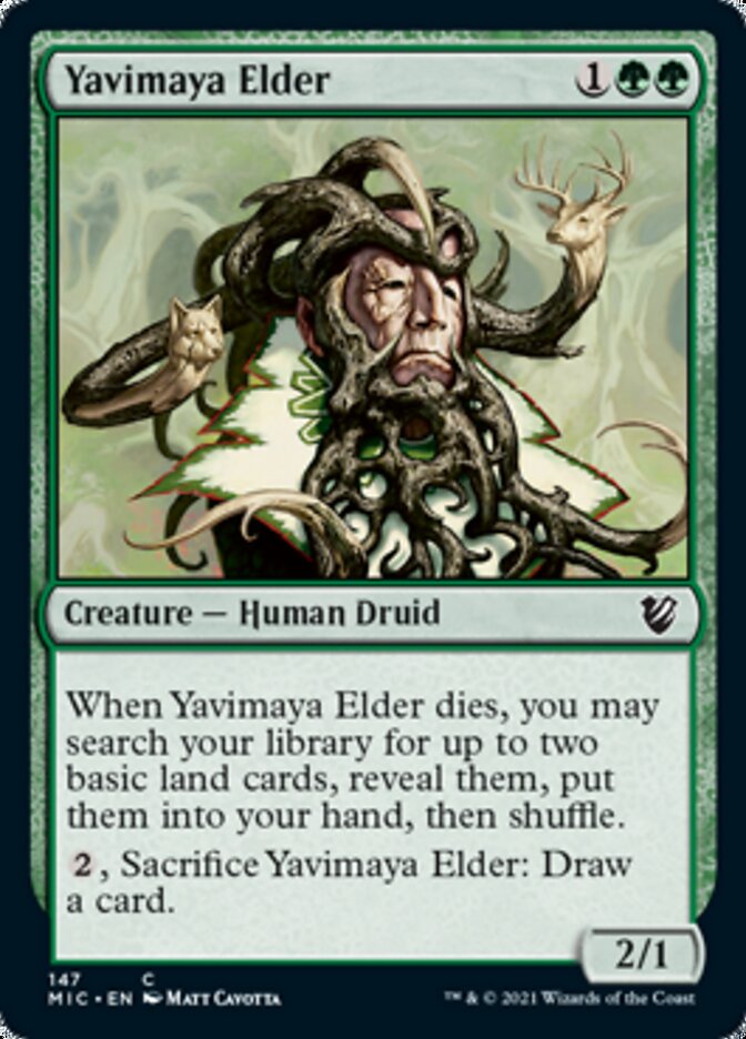 Yavimaya Elder [Innistrad: Midnight Hunt Commander] | Shuffle n Cut Hobbies & Games