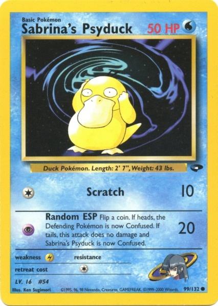 Sabrina's Psyduck (99/132) [Gym Challenge Unlimited] | Shuffle n Cut Hobbies & Games