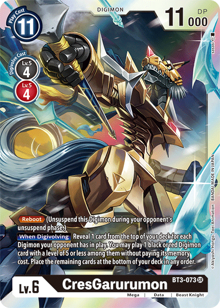 CresGarurumon [BT3-073] [Release Special Booster Ver.1.5] | Shuffle n Cut Hobbies & Games