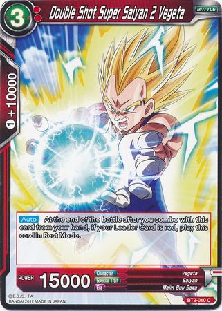 Double Shot Super Saiyan 2 Vegeta [BT2-010] | Shuffle n Cut Hobbies & Games