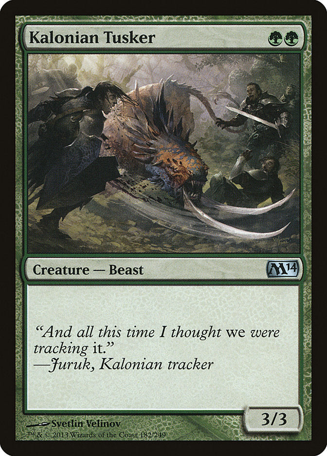 Kalonian Tusker [Magic 2014] | Shuffle n Cut Hobbies & Games