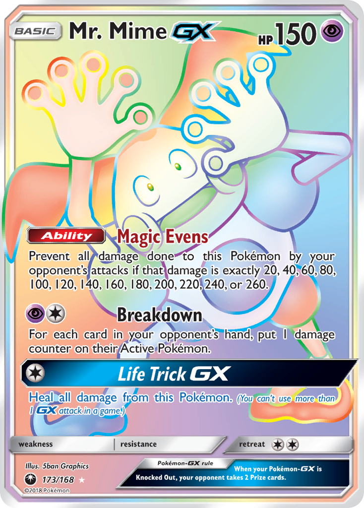 Mr. Mime GX (173/168) [Sun & Moon: Celestial Storm] | Shuffle n Cut Hobbies & Games