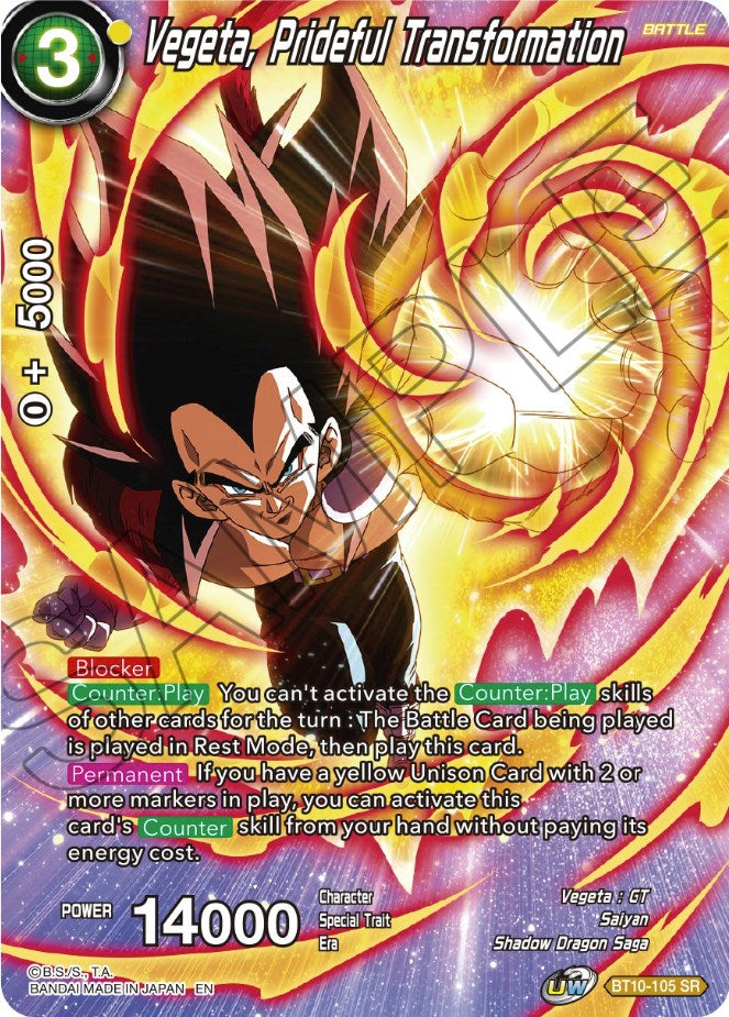 Vegeta, Prideful Transformation (BT10-105) [Theme Selection: History of Vegeta] | Shuffle n Cut Hobbies & Games