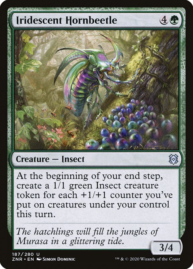 Iridescent Hornbeetle [Zendikar Rising] | Shuffle n Cut Hobbies & Games