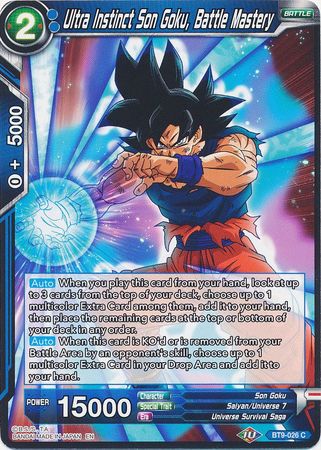 Ultra Instinct Son Goku, Battle Mastery [BT9-026] | Shuffle n Cut Hobbies & Games