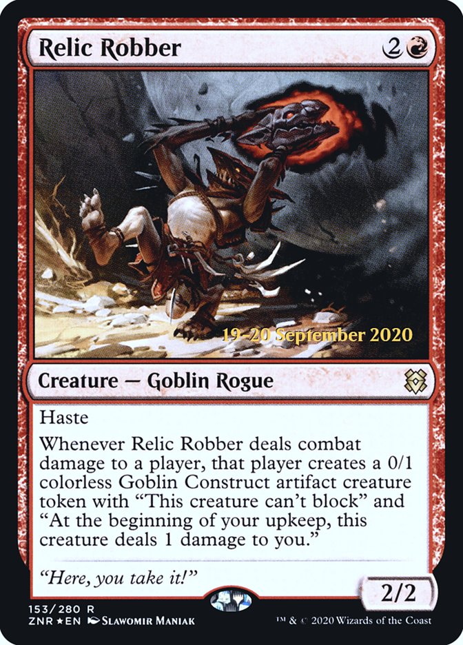 Relic Robber [Zendikar Rising Prerelease Promos] | Shuffle n Cut Hobbies & Games