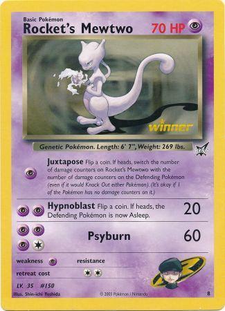 Rocket's Mewtwo (8) (Jumbo Card) [Best of Promos] | Shuffle n Cut Hobbies & Games