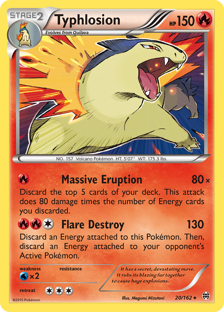 Typhlosion (20/162) [XY: BREAKthrough] | Shuffle n Cut Hobbies & Games