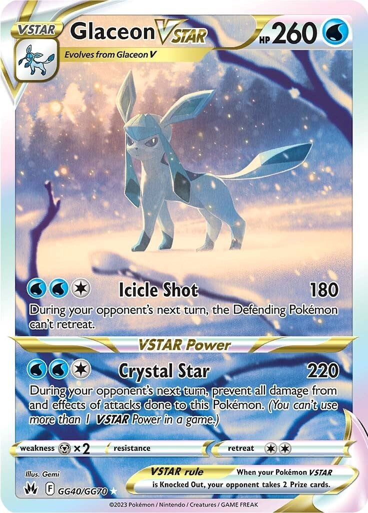 Glaceon VSTAR (GG40/GG70) [Sword & Shield: Crown Zenith] | Shuffle n Cut Hobbies & Games