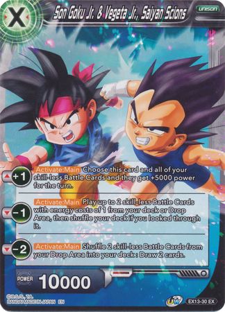 Son Goku Jr. & Vegeta Jr., Saiyan Scions [EX13-30] | Shuffle n Cut Hobbies & Games