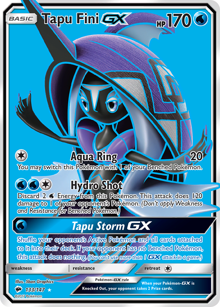 Tapu Fini GX (133/147) [Sun & Moon: Burning Shadows] | Shuffle n Cut Hobbies & Games