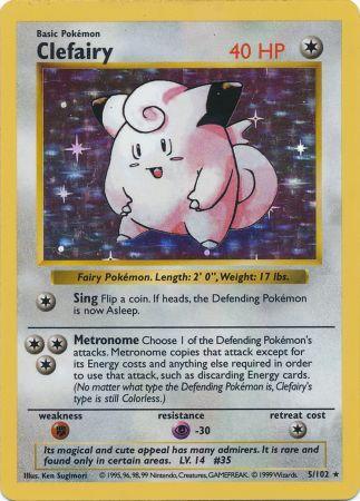 Clefairy (5/102) [Base Set Shadowless Unlimited] | Shuffle n Cut Hobbies & Games