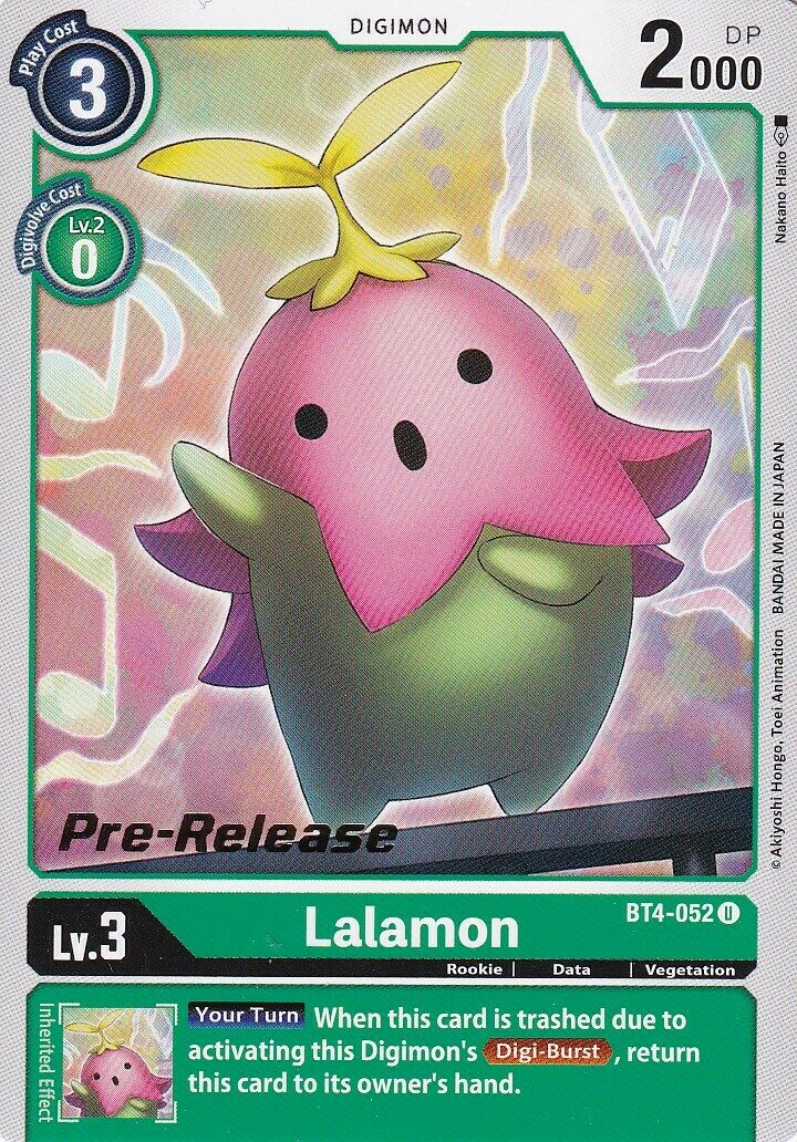 Lalamon [BT4-052] [Great Legend Pre-Release Promos] | Shuffle n Cut Hobbies & Games