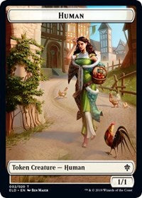 Human // Food (16) Double-Sided Token [Throne of Eldraine Tokens] | Shuffle n Cut Hobbies & Games