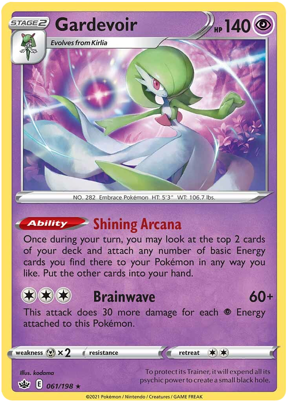 Gardevoir (061/198) (Theme Deck Exclusive) [Sword & Shield: Chilling Reign] | Shuffle n Cut Hobbies & Games