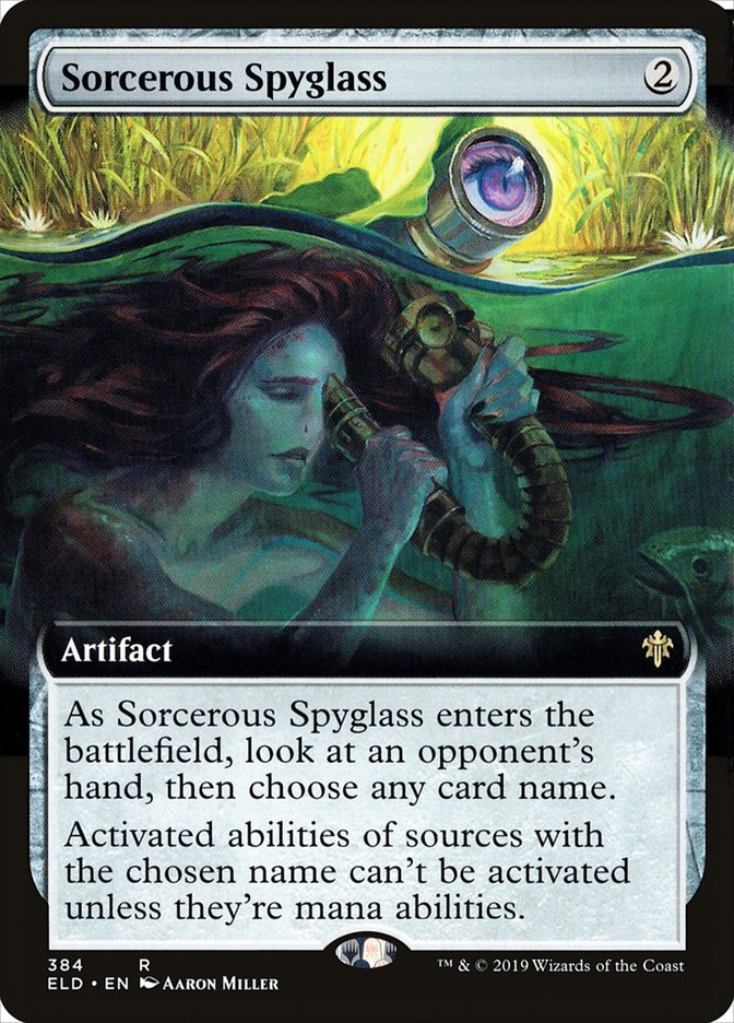 Sorcerous Spyglass (Extended Art) [Throne of Eldraine] | Shuffle n Cut Hobbies & Games