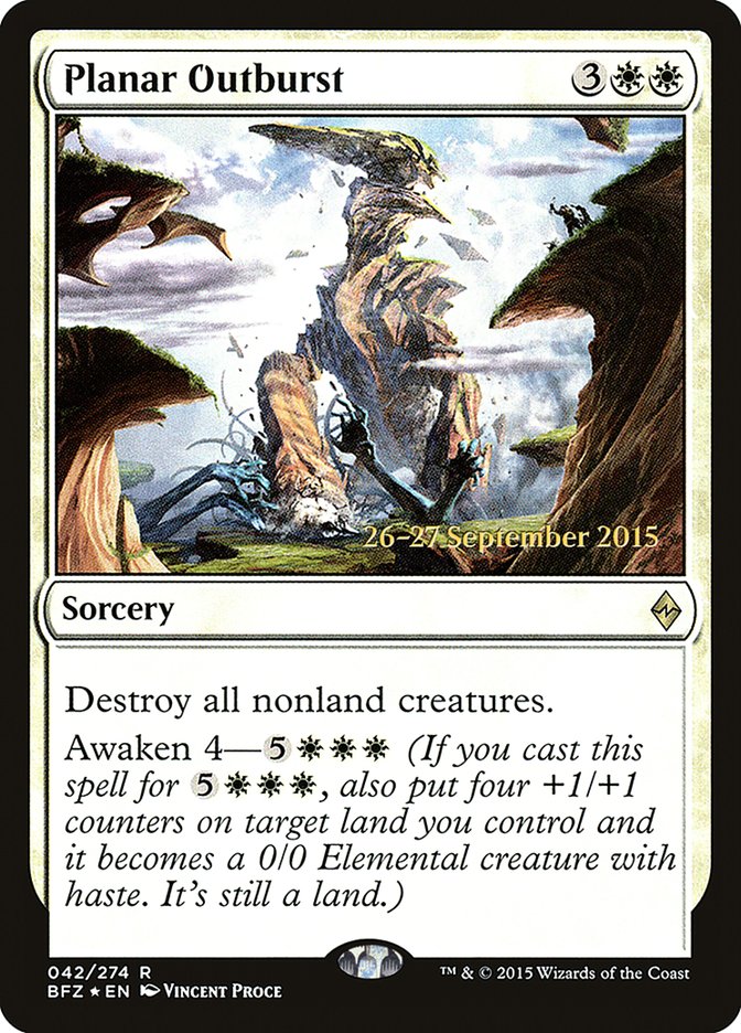 Planar Outburst [Battle for Zendikar Prerelease Promos] | Shuffle n Cut Hobbies & Games