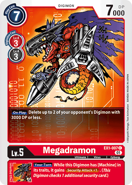 Megadramon [EX1-007] [Classic Collection] | Shuffle n Cut Hobbies & Games