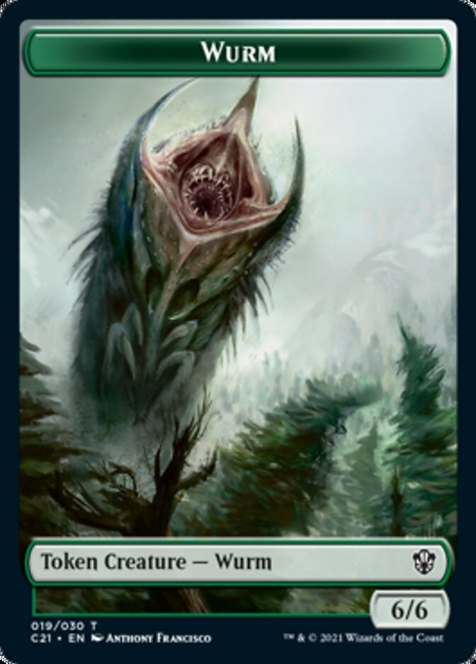 Wurm // Kraken Double-Sided Token [Commander 2021 Tokens] | Shuffle n Cut Hobbies & Games