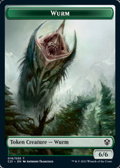 Wurm // Kraken Double-Sided Token [Commander 2021 Tokens] | Shuffle n Cut Hobbies & Games