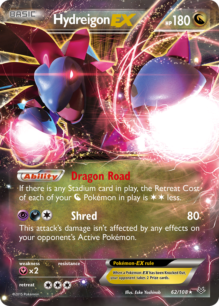 Hydreigon EX (62/108) [XY: Roaring Skies] | Shuffle n Cut Hobbies & Games