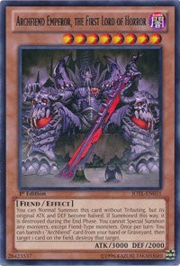 Archfiend Emperor, the First Lord of Horror [JOTL-EN031] Rare | Shuffle n Cut Hobbies & Games