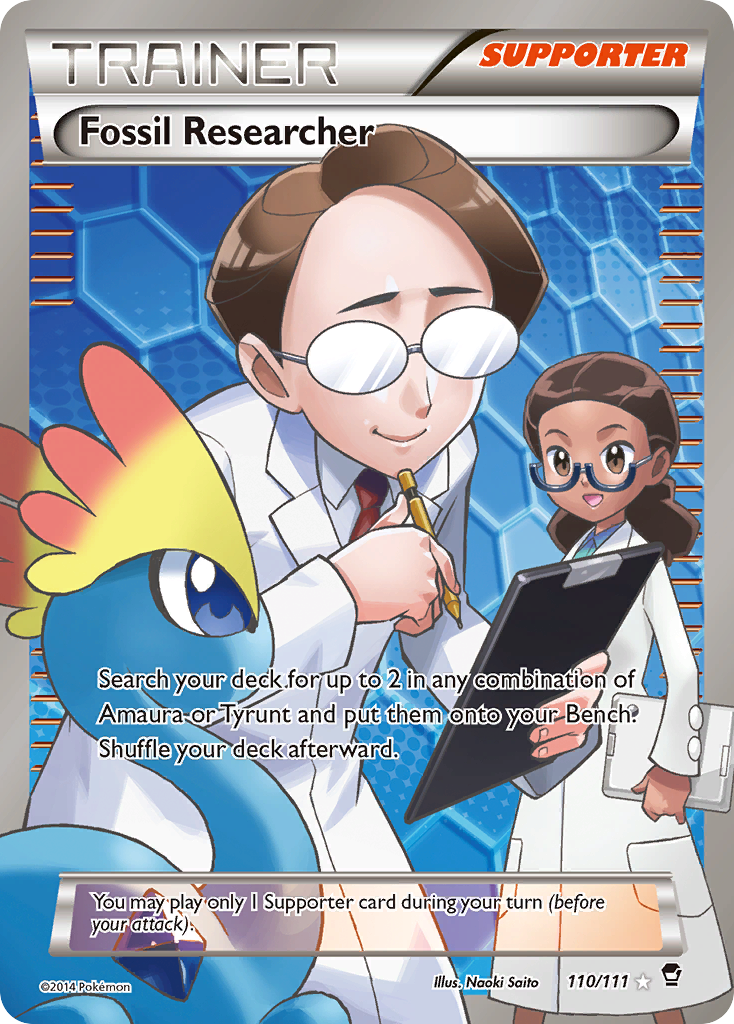 Fossil Researcher (110/111) [XY: Furious Fists] | Shuffle n Cut Hobbies & Games