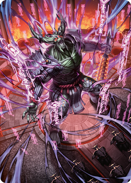 Hidetsugu, Devouring Chaos Art Card [Kamigawa: Neon Dynasty Art Series] | Shuffle n Cut Hobbies & Games