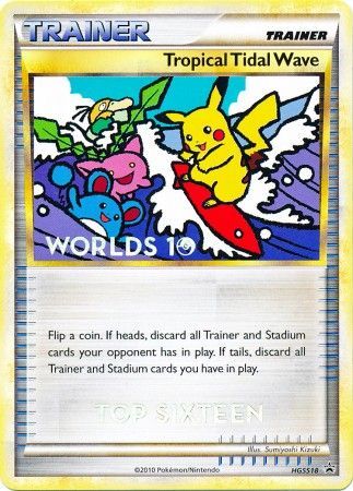 Tropical Tidal Wave (HGSS18) (Top 16) [HeartGold & SoulSilver: Black Star Promos] | Shuffle n Cut Hobbies & Games