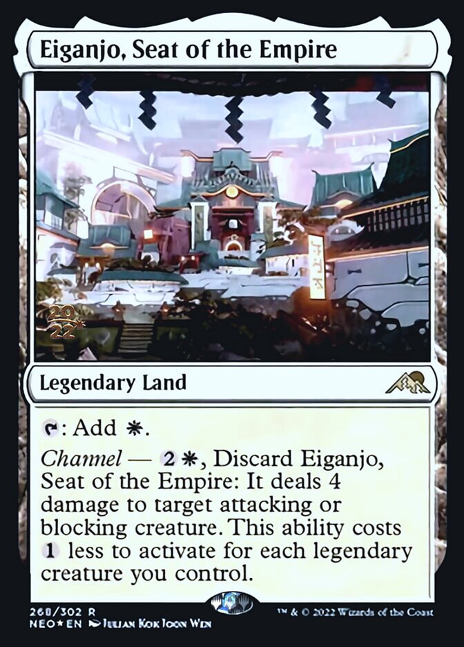 Eiganjo, Seat of the Empire [Kamigawa: Neon Dynasty Prerelease Promos] | Shuffle n Cut Hobbies & Games