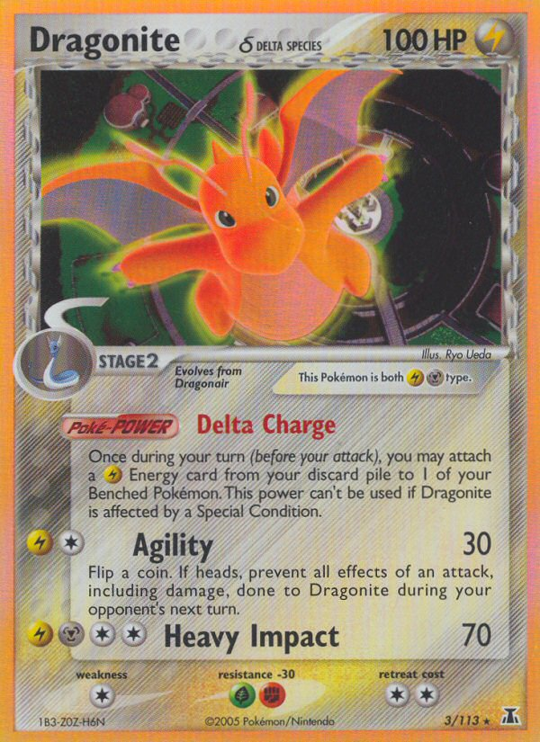 Dragonite (3/113) (Delta Species) [EX: Delta Species] | Shuffle n Cut Hobbies & Games