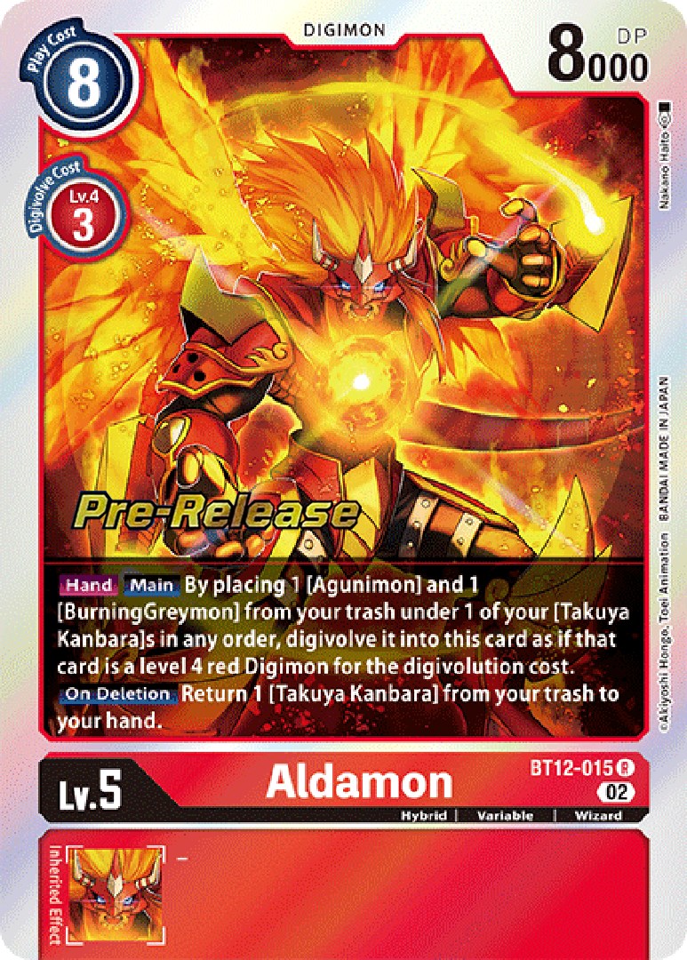 Aldamon [BT12-015] [Across Time Pre-Release Cards] | Shuffle n Cut Hobbies & Games