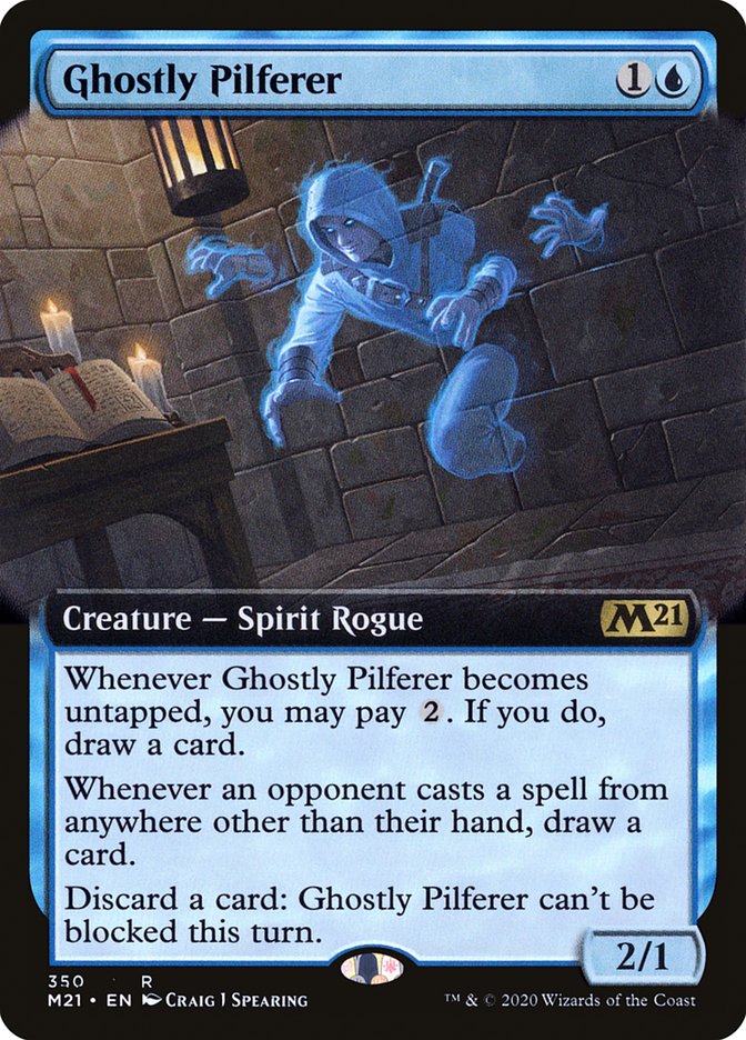 Ghostly Pilferer (Extended Art) [Core Set 2021] | Shuffle n Cut Hobbies & Games